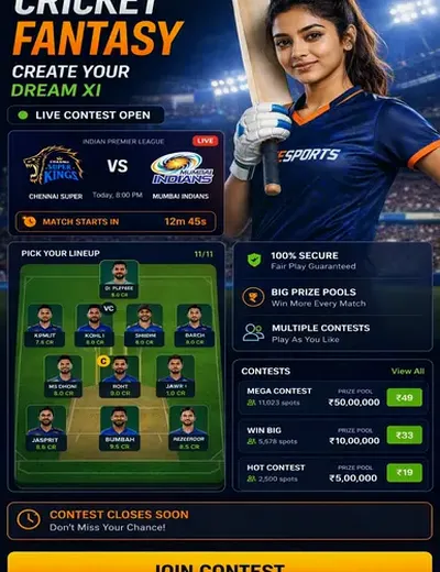 Brazino777 (brazino 777 login) fantasy cricket & matchday visual 3